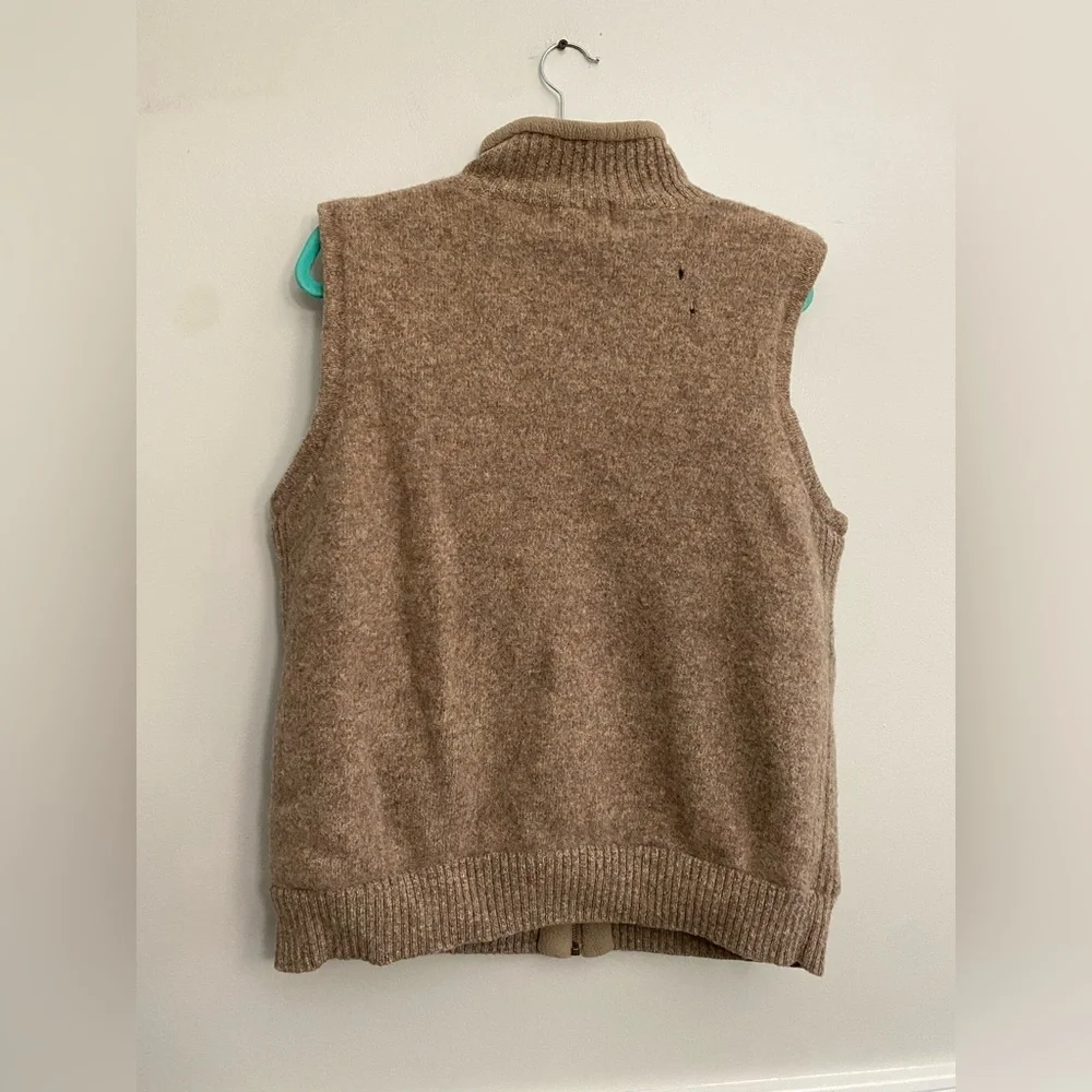 Pendleton Fleece Lined 100% Shetland Wool Full Zip Vest Men's Sz L read descrip‎